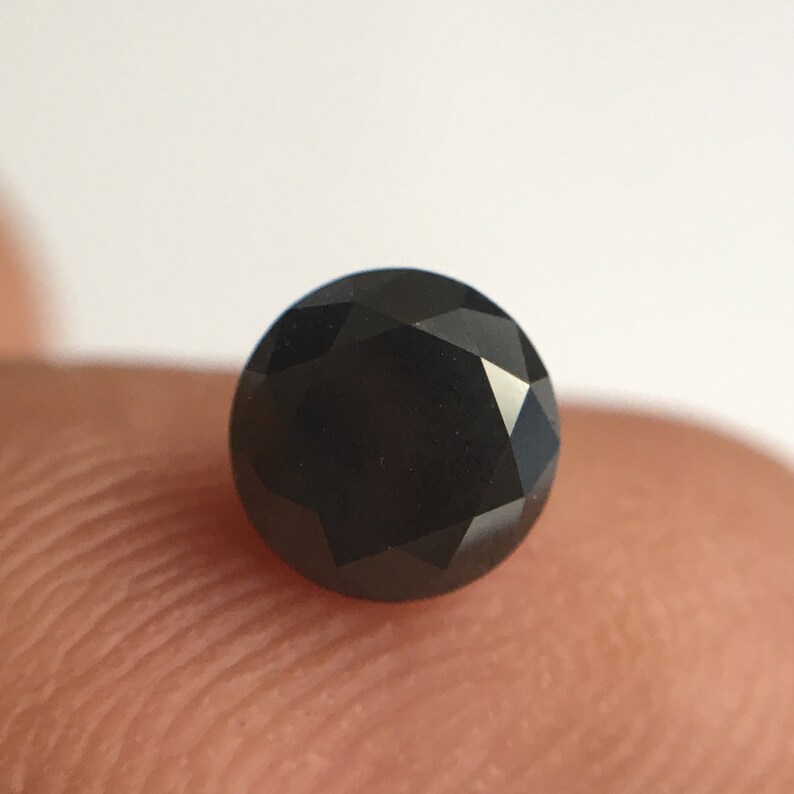 6 mm Round Black Diamond